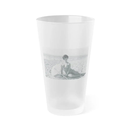 Yvonne Craig #193 (Vintage Female Icon) Frosted Pint Glass 16oz 16oz Frosted - Go Mug Yourself