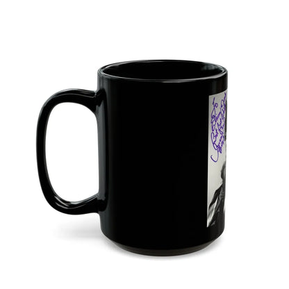 Yvonne Craig #194 (Vintage Female Icon) Black Coffee Mug-Go Mug Yourself