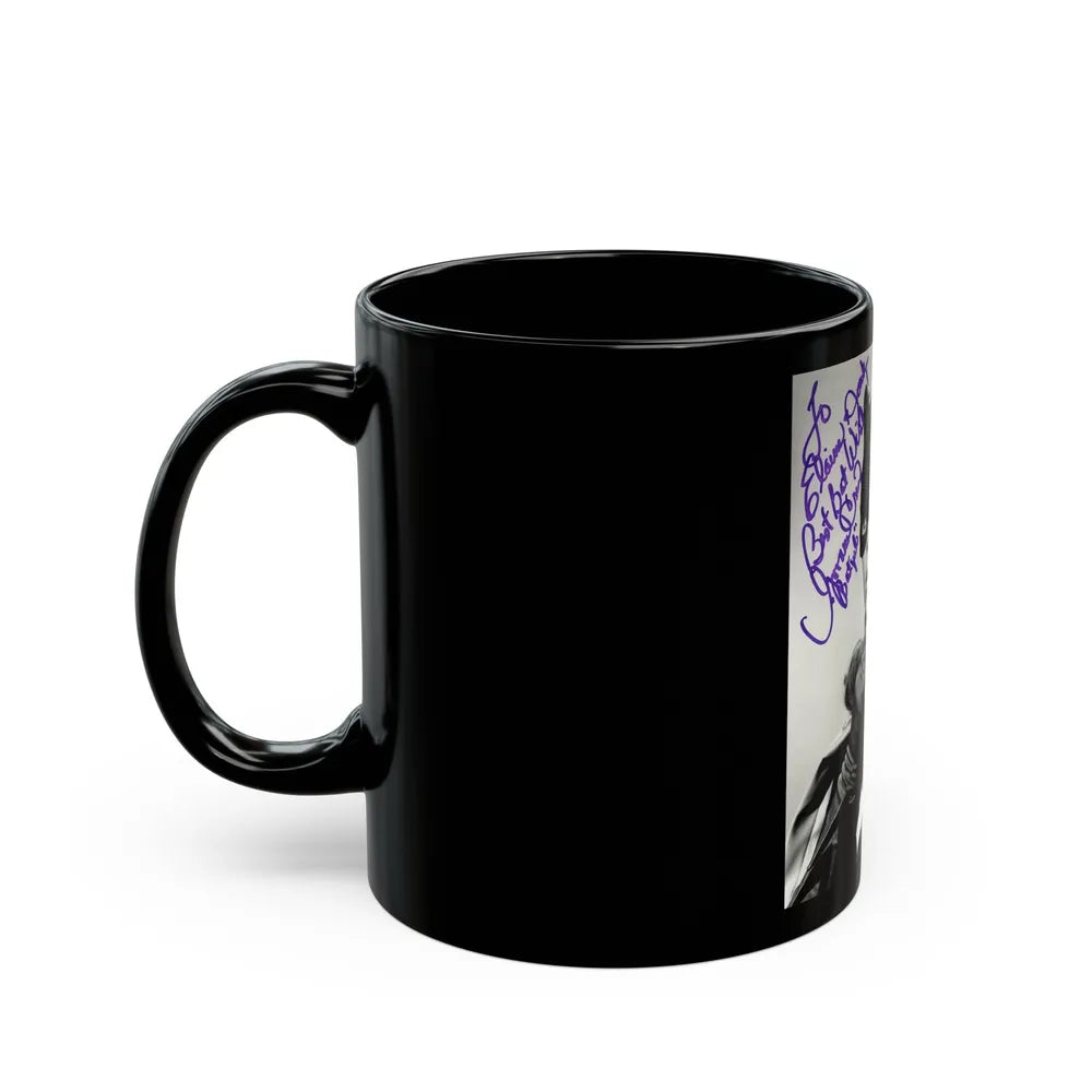 Yvonne Craig #194 (Vintage Female Icon) Black Coffee Mug-Go Mug Yourself