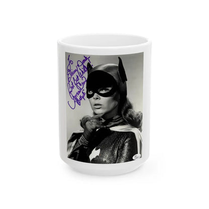 Yvonne Craig #194 (Vintage Female Icon) White Coffee Mug-15oz-Go Mug Yourself