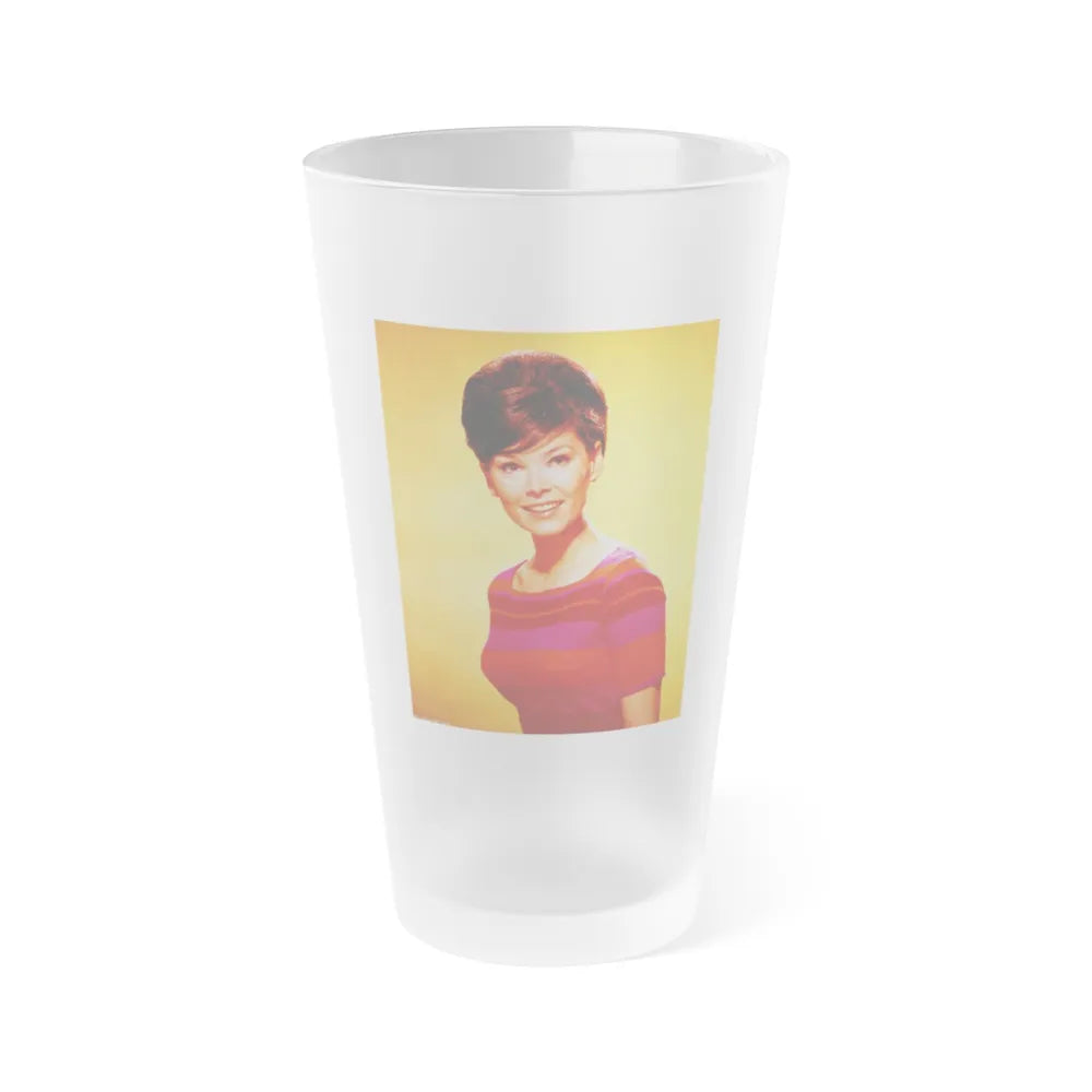 Yvonne Craig #196 (Vintage Female Icon) Frosted Pint Glass 16oz-16oz-Frosted-Go Mug Yourself