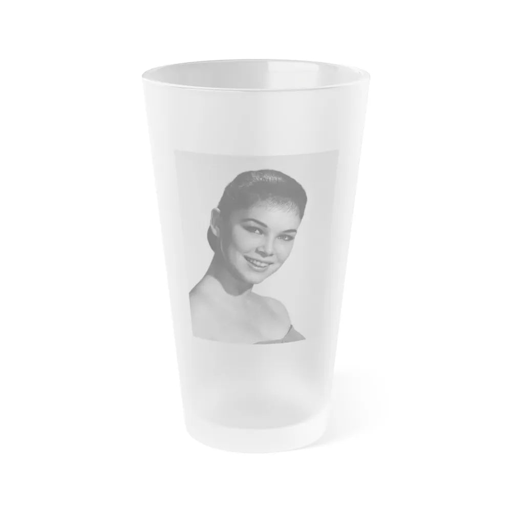 Yvonne Craig #199 (Vintage Female Icon) Frosted Pint Glass 16oz-16oz-Frosted-Go Mug Yourself