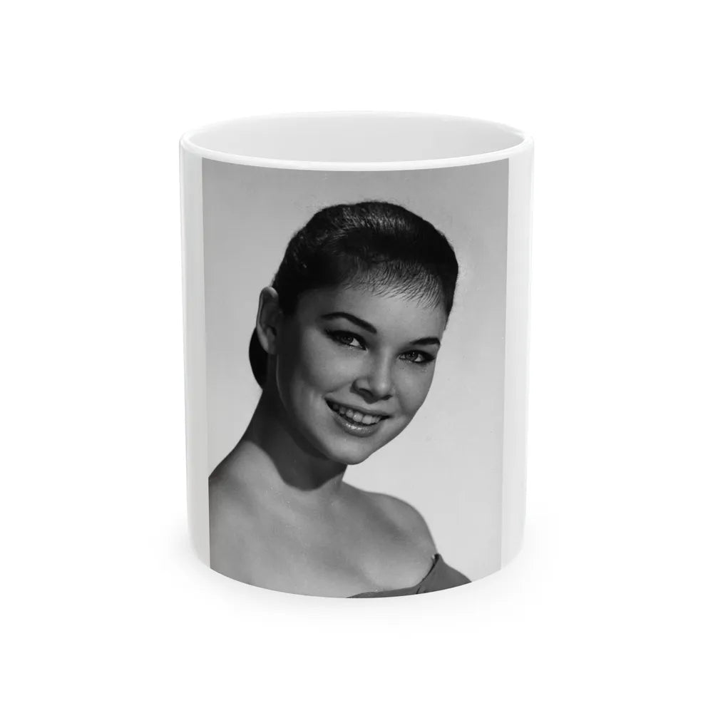 Yvonne Craig #199 (Vintage Female Icon) White Coffee Mug-11oz-Go Mug Yourself