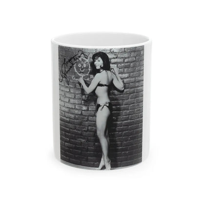 Yvonne Craig #20 (Vintage Female Icon) White Coffee Mug-11oz-Go Mug Yourself