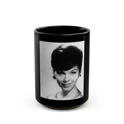 Yvonne Craig #200 (Vintage Female Icon) Black Coffee Mug-15oz-Go Mug Yourself