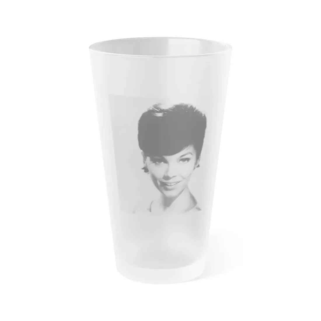 Yvonne Craig #200 (Vintage Female Icon) Frosted Pint Glass 16oz 16oz Frosted - Go Mug Yourself