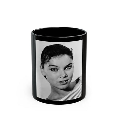 Yvonne Craig #201 (Vintage Female Icon) Black Coffee Mug-11oz-Go Mug Yourself