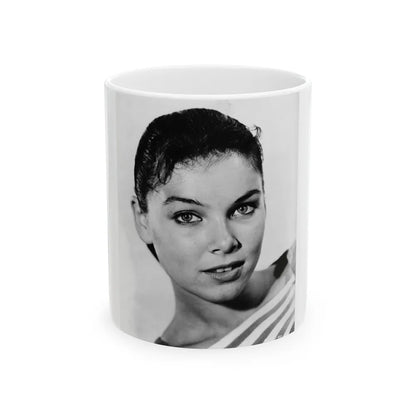 Yvonne Craig #201 (Vintage Female Icon) White Coffee Mug-11oz-Go Mug Yourself