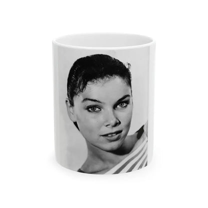 Yvonne Craig #201 (Vintage Female Icon) White Coffee Mug 11oz - Go Mug Yourself