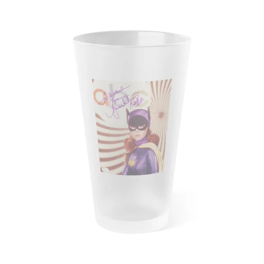 Yvonne Craig #202 - Batgirl Photo (Vintage Female Icon) Frosted Pint Glass 16oz-16oz-Frosted-Go Mug Yourself