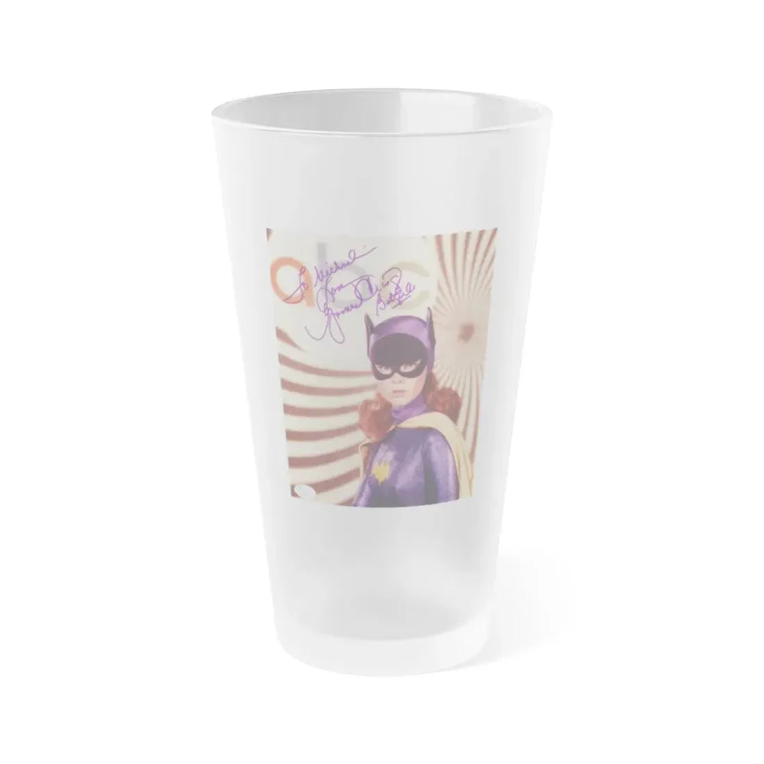 Yvonne Craig #202 - Batgirl Photo (Vintage Female Icon) Frosted Pint Glass 16oz 16oz Frosted - Go Mug Yourself