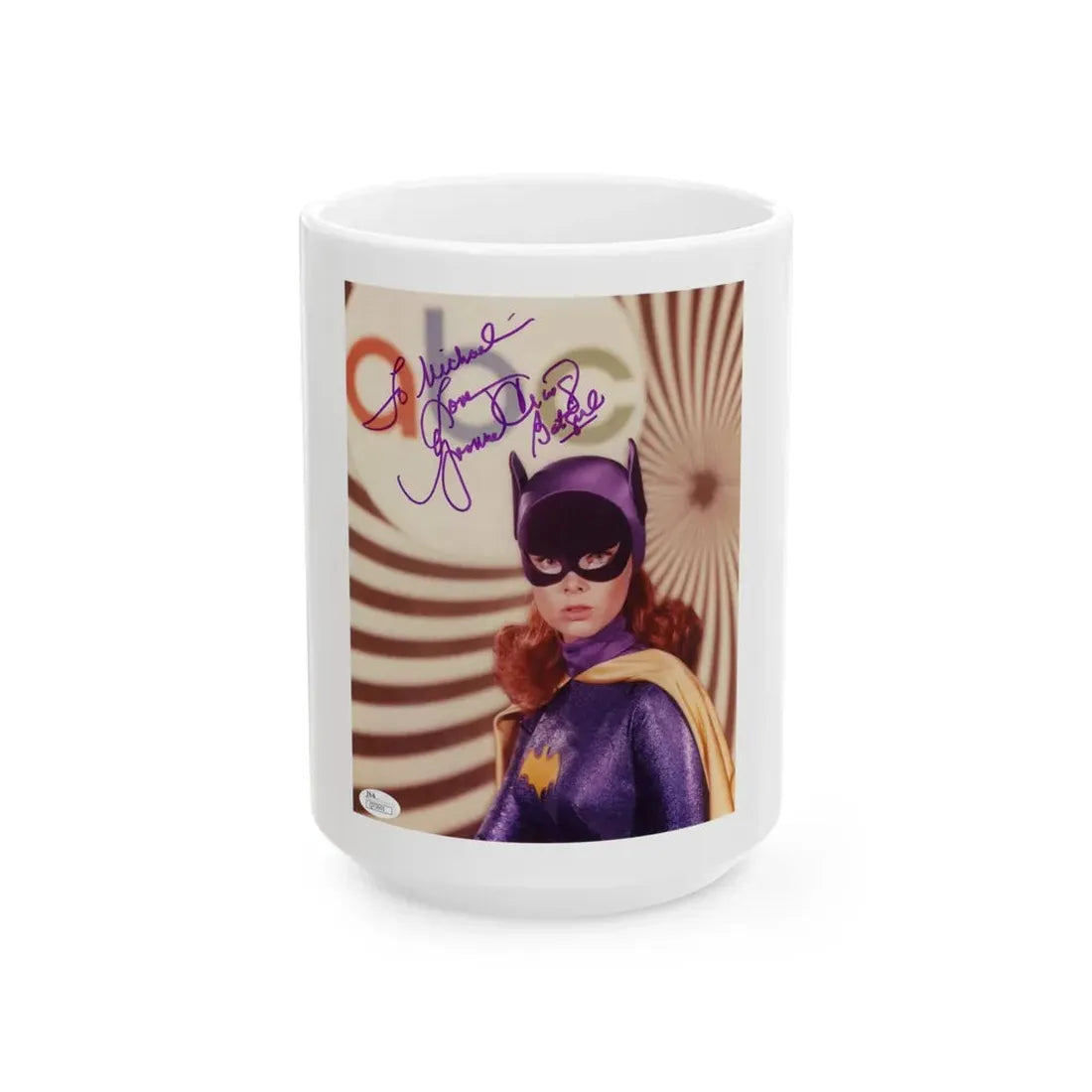 Yvonne Craig #202 - Batgirl Photo (Vintage Female Icon) White Coffee Mug 15oz - Go Mug Yourself