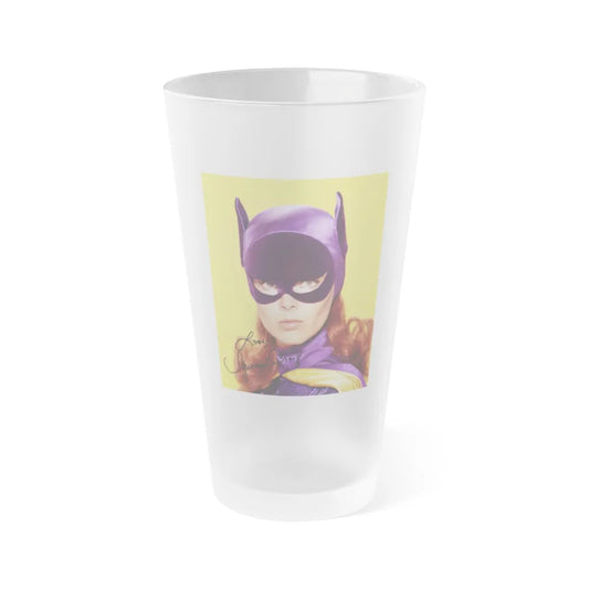 Yvonne Craig #203 - Batgirl Photo (Vintage Female Icon) Frosted Pint Glass 16oz-16oz-Frosted-Go Mug Yourself