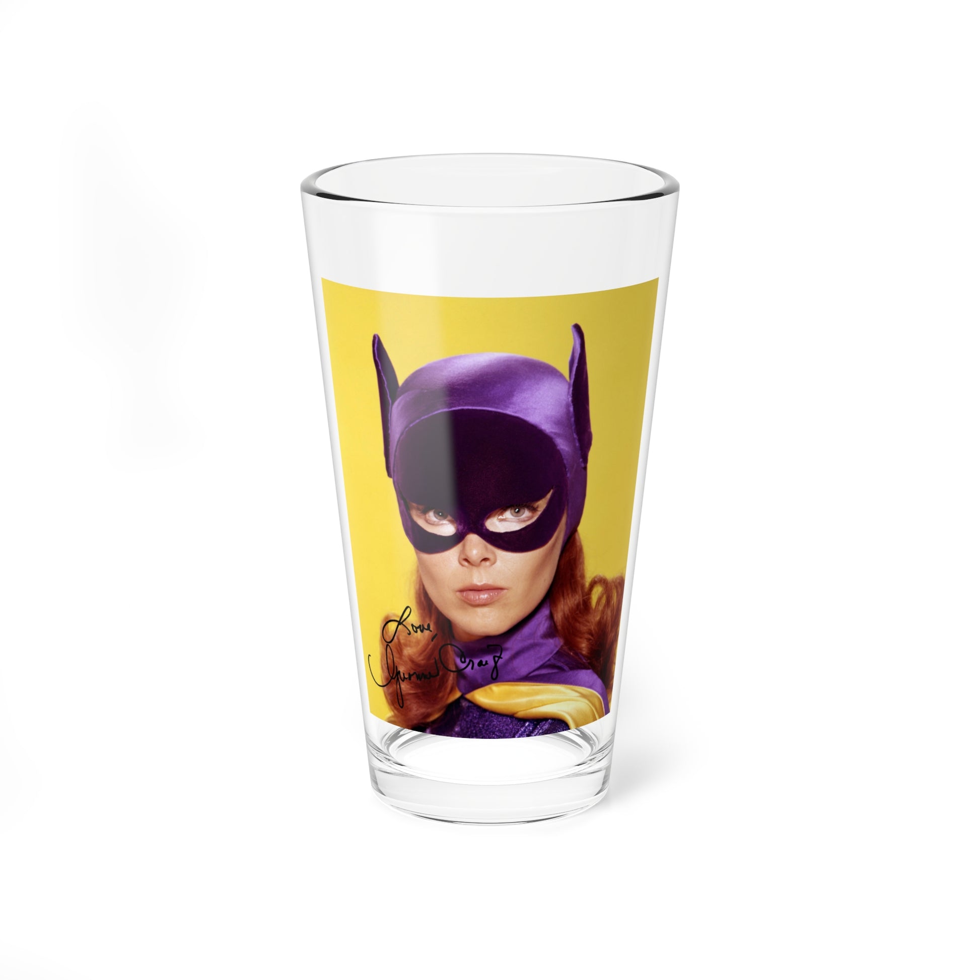 Yvonne Craig #203 - Batgirl Photo (Vintage Female Icon) Pint Glass 16oz-16oz-Go Mug Yourself