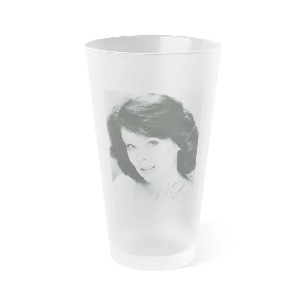 Yvonne Craig #205 (Vintage Female Icon) Frosted Pint Glass 16oz-16oz-Frosted-Go Mug Yourself