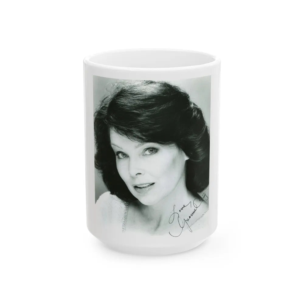 Yvonne Craig #205 (Vintage Female Icon) White Coffee Mug-15oz-Go Mug Yourself