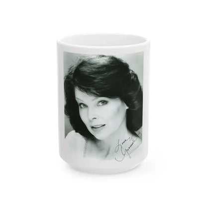 Yvonne Craig #205 (Vintage Female Icon) White Coffee Mug 15oz - Go Mug Yourself