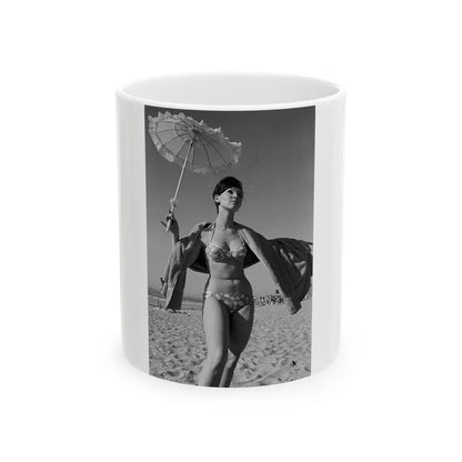 Yvonne Craig #208 (Vintage Female Icon) White Coffee Mug-11oz-Go Mug Yourself