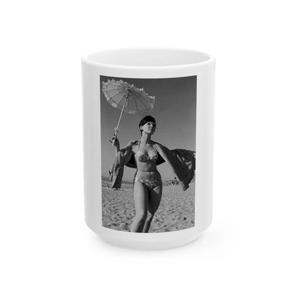 Yvonne Craig #208 (Vintage Female Icon) White Coffee Mug-15oz-Go Mug Yourself