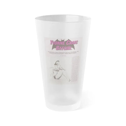 Yvonne Craig #209 - Femme Fatales Mag. December '98 Vol. 7 Issue #7 (Vintage Female Icon) Frosted Pint Glass 16oz 16oz Frosted - Go Mug Yourself