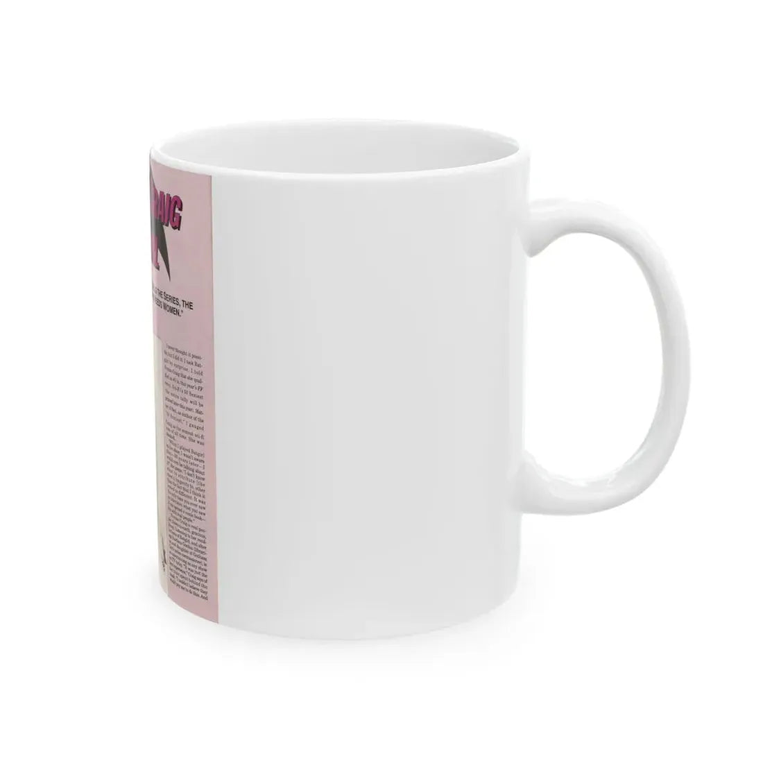 Yvonne Craig #209 - Femme Fatales Mag. December '98 Vol. 7 Issue #7 (Vintage Female Icon) White Coffee Mug - Go Mug Yourself