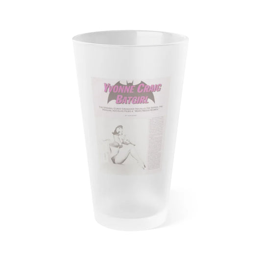 Yvonne Craig #209 - Femme Fatales Mag. December '98 Vol. 7 Issue #7 (Vintage Female Icon) Frosted Pint Glass 16oz-16oz-Frosted-Go Mug Yourself