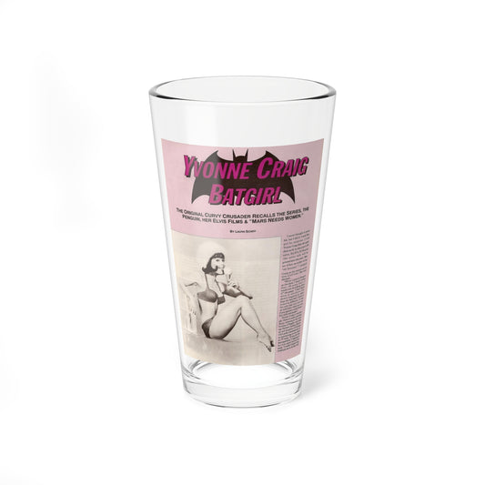 Yvonne Craig #209 - Femme Fatales Mag. December '98 Vol. 7 Issue #7 (Vintage Female Icon) Pint Glass 16oz-16oz-Go Mug Yourself