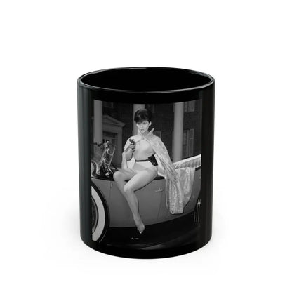 Yvonne Craig #21 (Vintage Female Icon) Black Coffee Mug 11oz - Go Mug Yourself