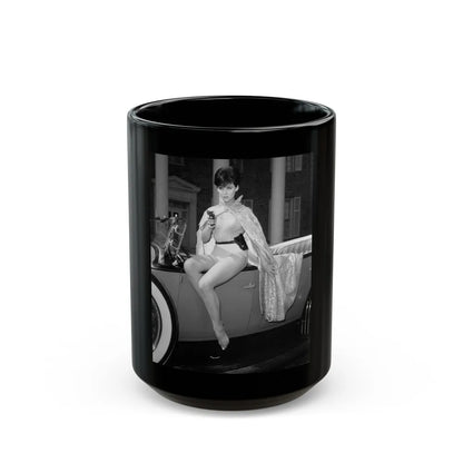 Yvonne Craig #21 (Vintage Female Icon) Black Coffee Mug-15oz-Go Mug Yourself