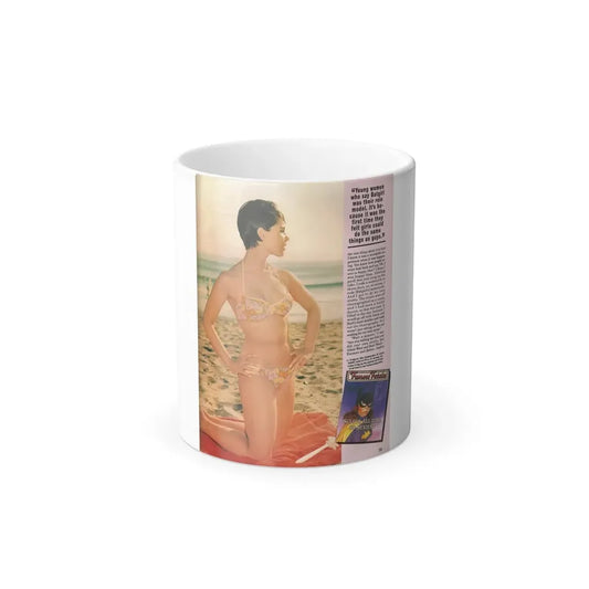 Yvonne Craig #210 - Femme Fatales Mag. December '98 Vol. 7 Issue #7 (Vintage Female Icon) Color Changing Mug 11oz 11oz - Go Mug Yourself