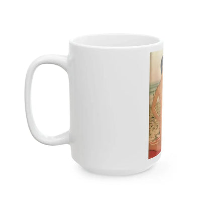 Yvonne Craig #210 - Femme Fatales Mag. December '98 Vol. 7 Issue #7 (Vintage Female Icon) White Coffee Mug - Go Mug Yourself