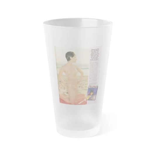 Yvonne Craig #210 - Femme Fatales Mag. December '98 Vol. 7 Issue #7 (Vintage Female Icon) Frosted Pint Glass 16oz-16oz-Frosted-Go Mug Yourself