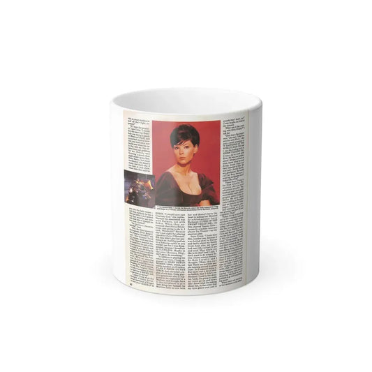 Yvonne Craig #211 - Femme Fatales Mag. December '98 Vol. 7 Issue #7 (Vintage Female Icon) Color Changing Mug 11oz 11oz - Go Mug Yourself