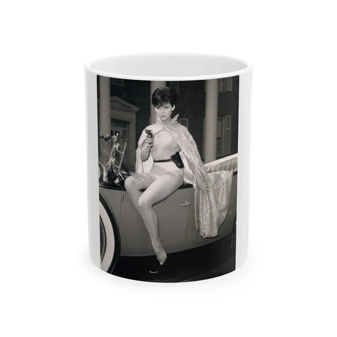 Yvonne Craig #211 (Vintage Female Icon) White Coffee Mug 11oz - Go Mug Yourself
