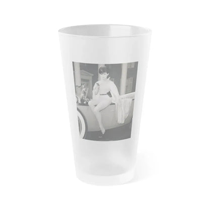 Yvonne Craig #212 (Vintage Female Icon) Frosted Pint Glass 16oz 16oz Frosted - Go Mug Yourself