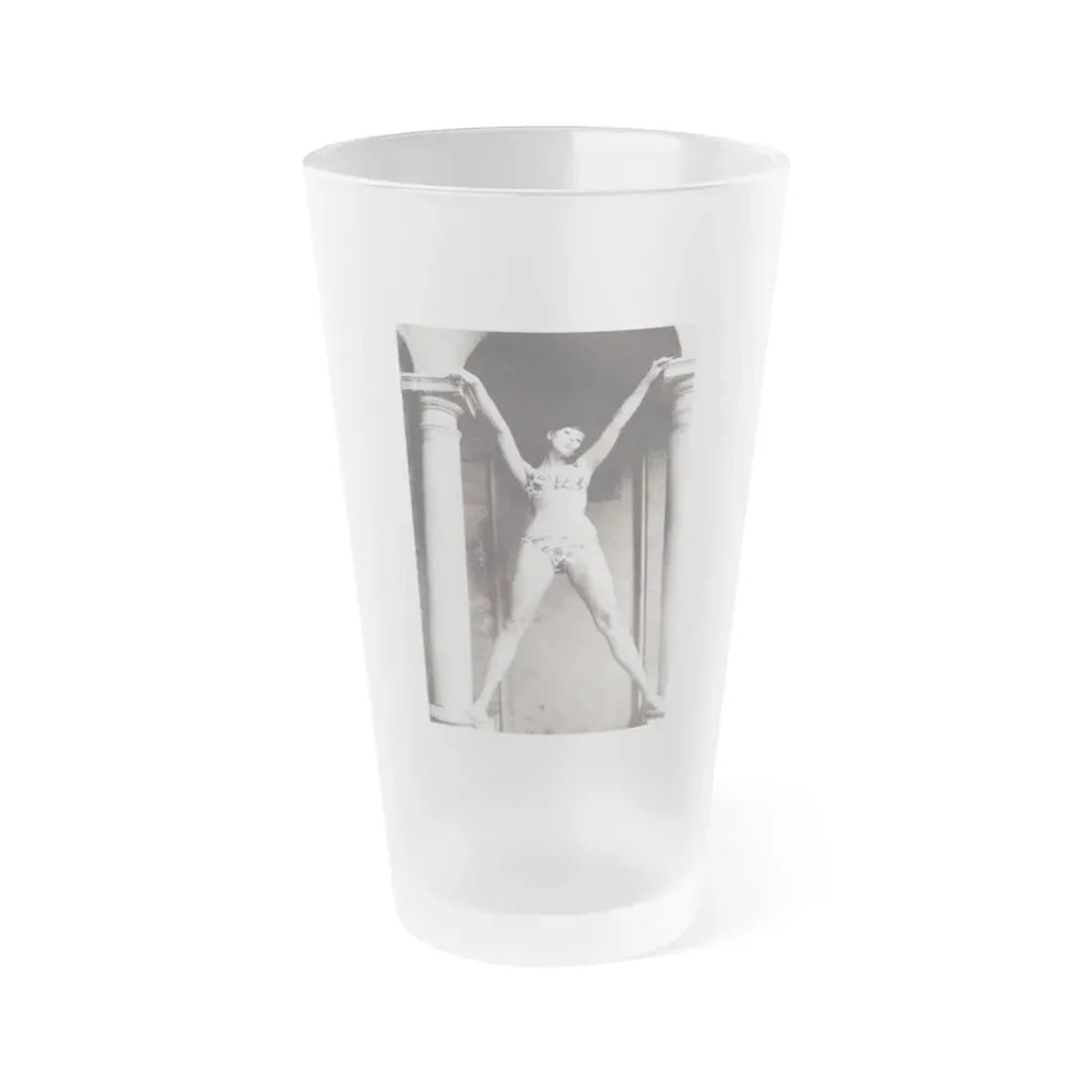 Yvonne Craig #213 (Vintage Female Icon) Frosted Pint Glass 16oz 16oz Frosted - Go Mug Yourself