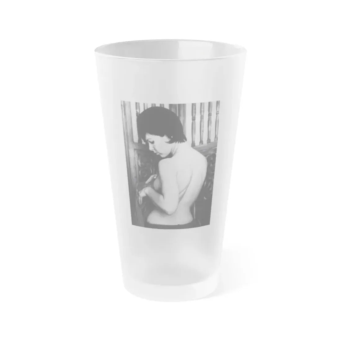 Yvonne Craig #214 (Vintage Female Icon) Frosted Pint Glass 16oz 16oz Frosted - Go Mug Yourself