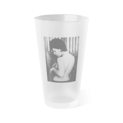 Yvonne Craig #214 (Vintage Female Icon) Frosted Pint Glass 16oz 16oz Frosted - Go Mug Yourself