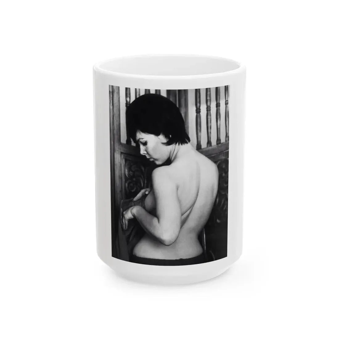 Yvonne Craig #214 (Vintage Female Icon) White Coffee Mug 15oz - Go Mug Yourself