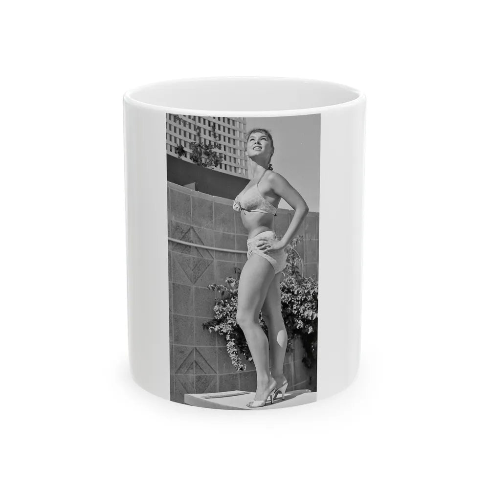 Yvonne Craig #215 (Vintage Female Icon) White Coffee Mug-11oz-Go Mug Yourself