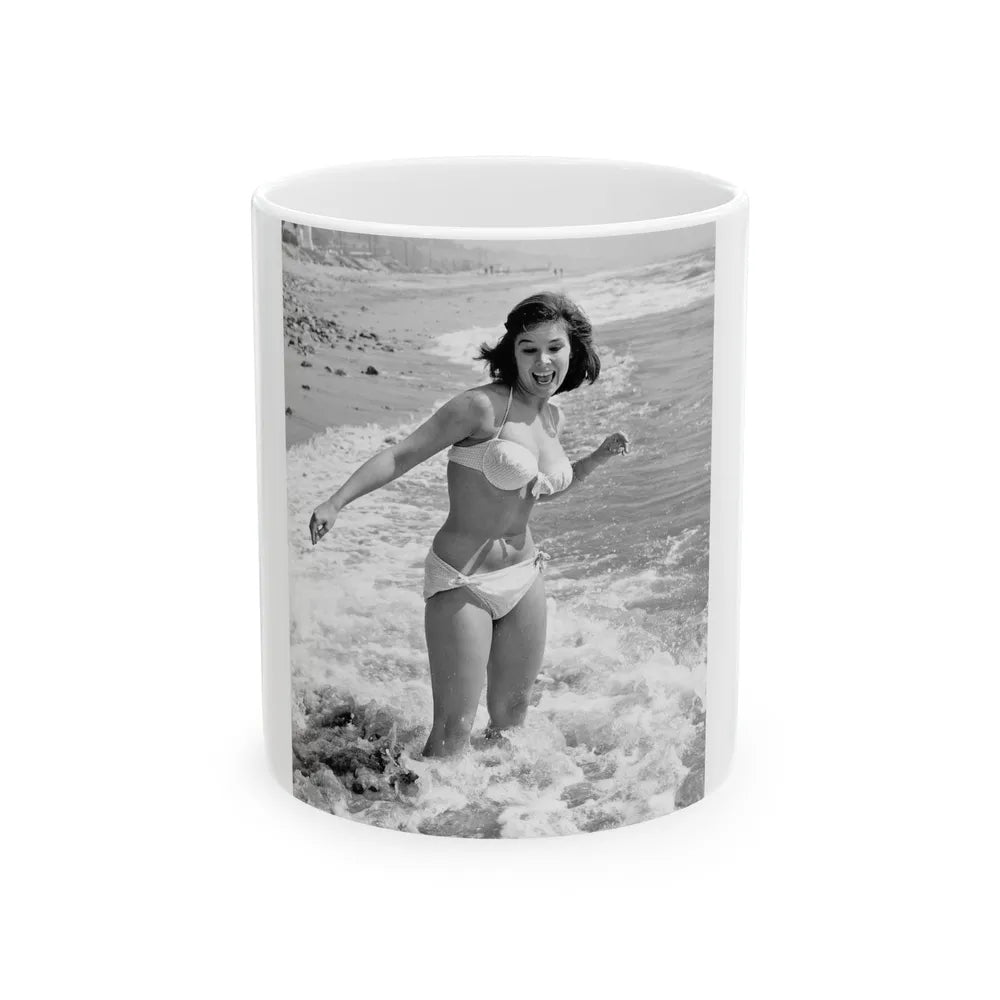 Yvonne Craig #220 (Vintage Female Icon) White Coffee Mug-11oz-Go Mug Yourself