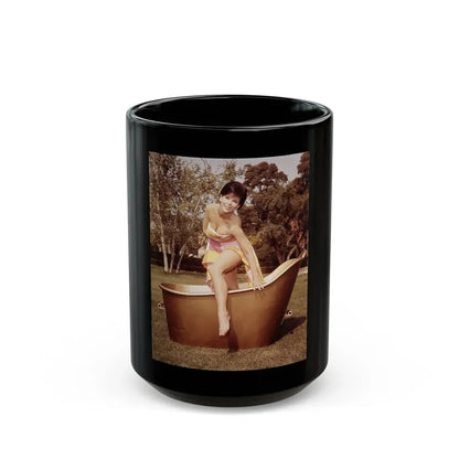 Yvonne Craig #24 (Vintage Female Icon) Black Coffee Mug 15oz - Go Mug Yourself