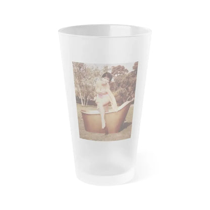 Yvonne Craig #24 (Vintage Female Icon) Frosted Pint Glass 16oz 16oz Frosted - Go Mug Yourself