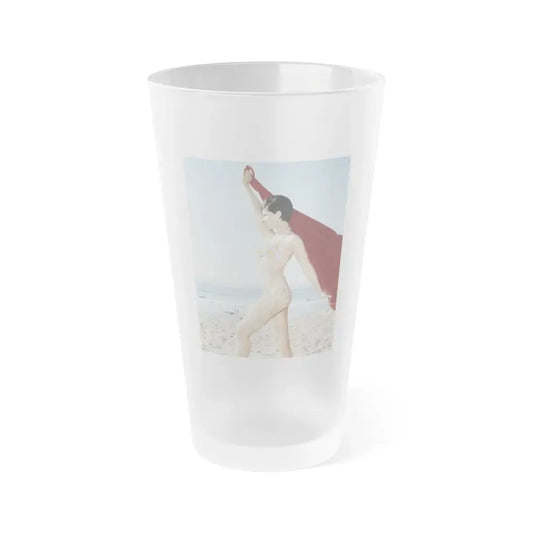 Yvonne Craig #240 (Vintage Female Icon) Frosted Pint Glass 16oz 16oz Frosted - Go Mug Yourself