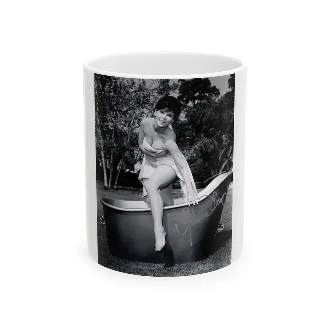 Yvonne Craig #242 (Vintage Female Icon) White Coffee Mug 11oz - Go Mug Yourself