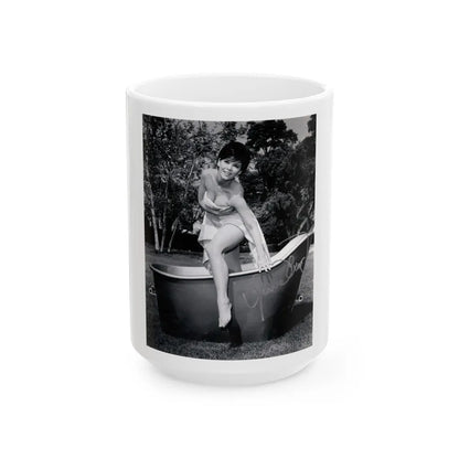 Yvonne Craig #242 (Vintage Female Icon) White Coffee Mug-15oz-Go Mug Yourself