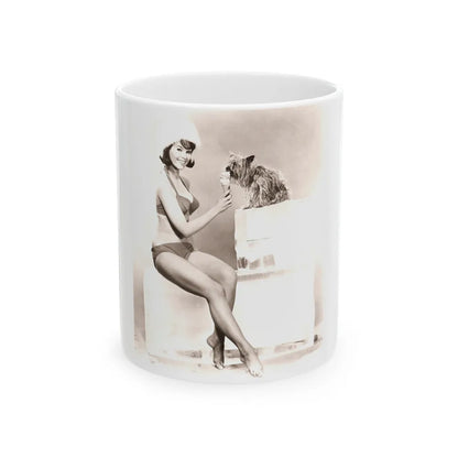 Yvonne Craig #243 (Vintage Female Icon) White Coffee Mug-11oz-Go Mug Yourself