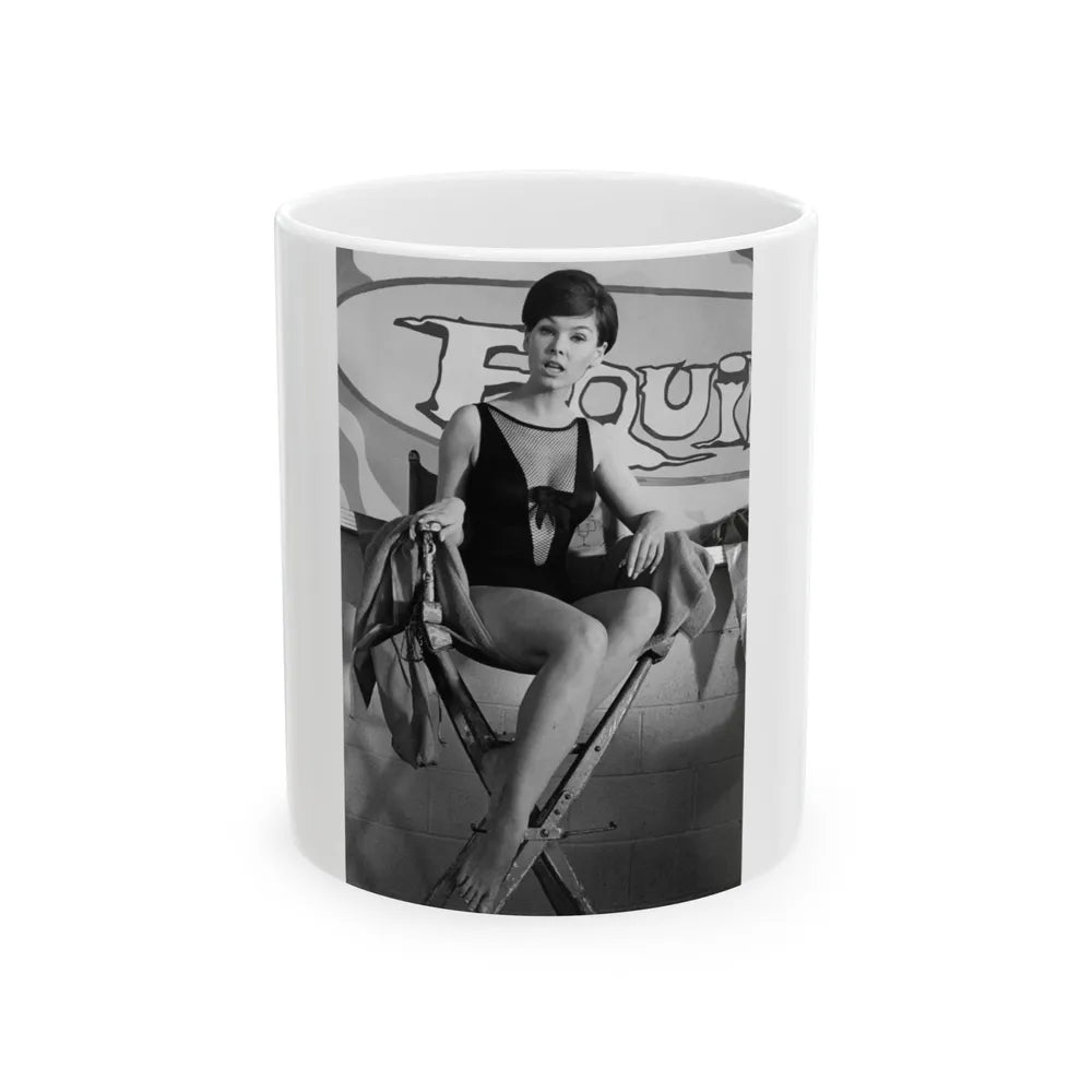 Yvonne Craig #245 (Vintage Female Icon) White Coffee Mug-11oz-Go Mug Yourself