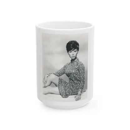 Yvonne Craig #246 (Vintage Female Icon) White Coffee Mug-15oz-Go Mug Yourself