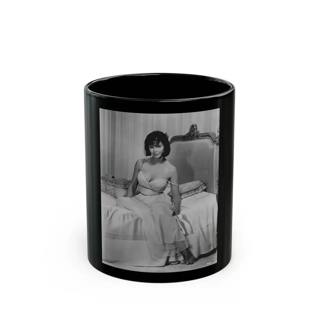 Yvonne Craig #247 (Vintage Female Icon) Black Coffee Mug 11oz - Go Mug Yourself